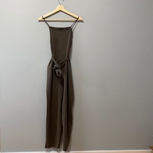 Zara Tie Belt Jumpsuit
